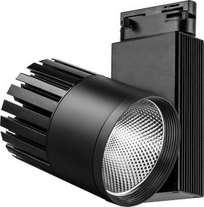 Светодиодный светильник трековый на шинопровод 30W 4000K, 35 градусов, черный,  3-х фазный AL105 Feron